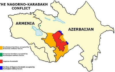 What is the ongoing Nagorno-Karabakh war about? 🔊